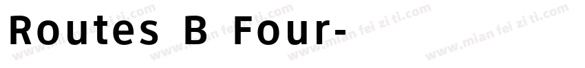 Routes B Four字体转换